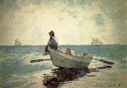 Winslow Homer Small fishing boats on the boy Germany oil painting artist
